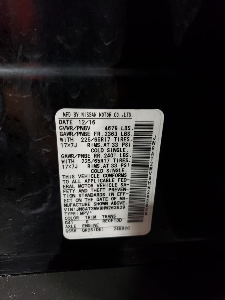 JN8AT2MV9HW263629 2017 Nissan Rogue S JN8AT2MV9HW263629 2017 Nissan Rogue S