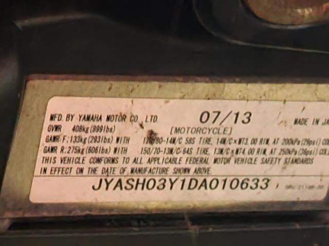 2013 YAMAHA YP400 JYASH03Y1DA010633