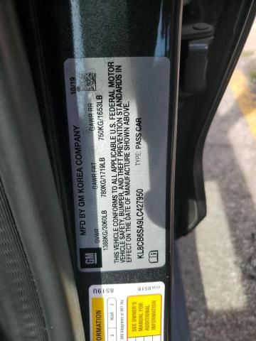 2020 CHEVROLET SPARK KL8CB6SA9LC427950