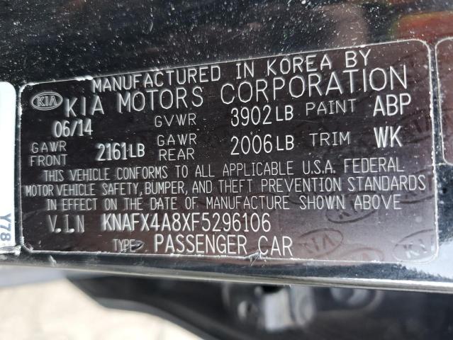 KNAFX4A8XF5296106 | 2015 KIA FORTE EX