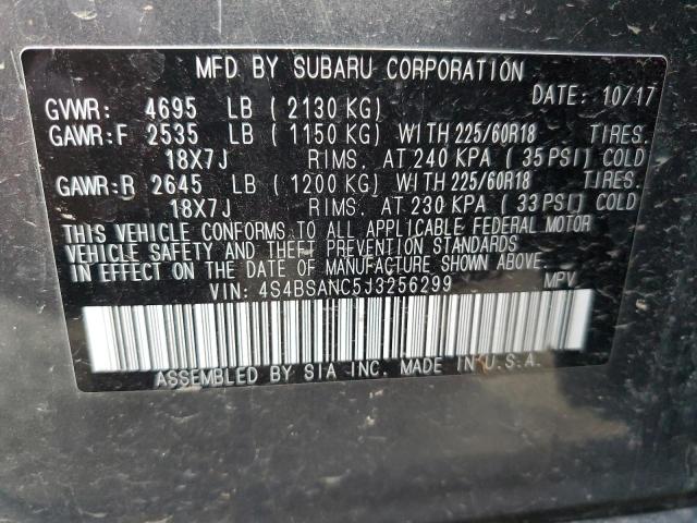4S4BSANC5J3256299 Subaru Outback 2.5i Limited