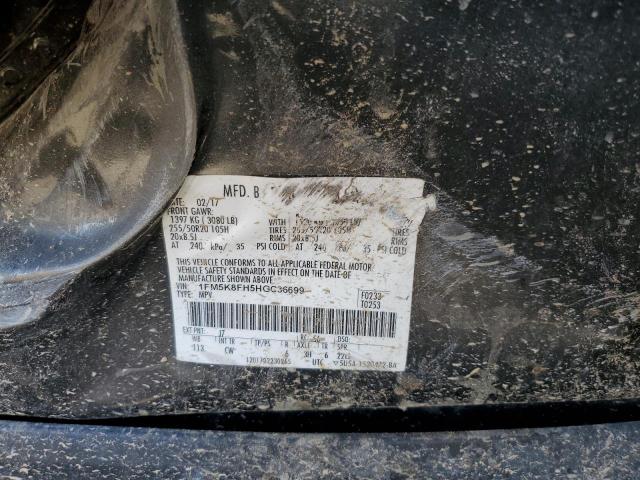 1FM5K8FH5HGC36699 Ford Explorer Limited