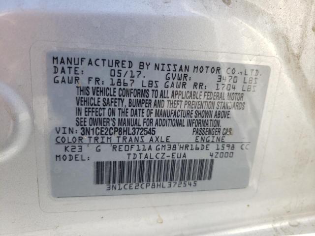 3N1CE2CP8HL372545 Nissan Versa Note S