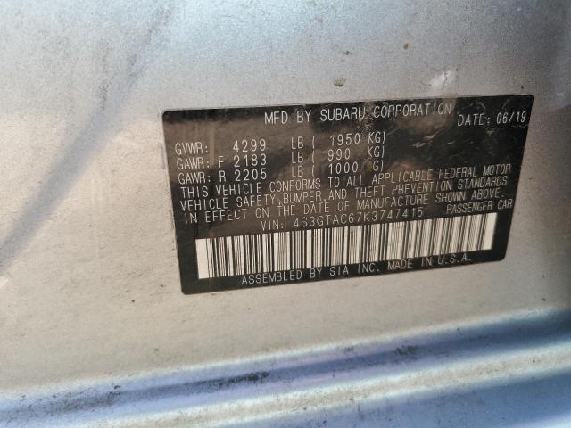 4S3GTAC67K3747415 Subaru Impreza Premium