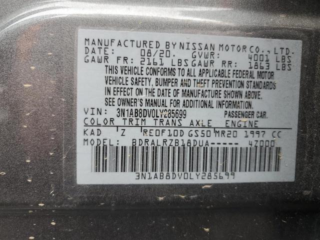 3N1AB8DV0LY285699 Nissan Sentra SR 12