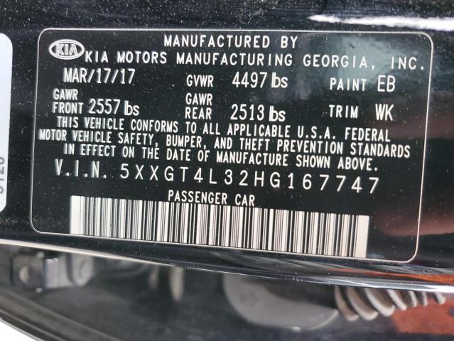 5XXGT4L32HG167747 KIA Optima Lx