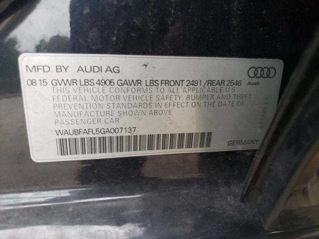 VIN WAUBFAFL5GA007137 2016 Audi A4, Premium S-Line no.12