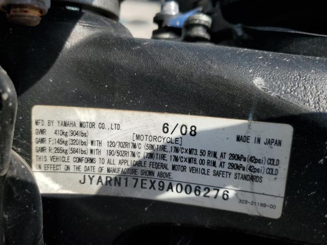 2009 YAMAHA FZ1 S JYARN17EX9A006276