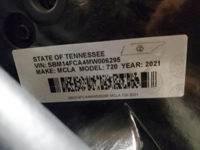 2021 MCLAREN AUTOMOTIVE 720S SBM14FCA4MW006295