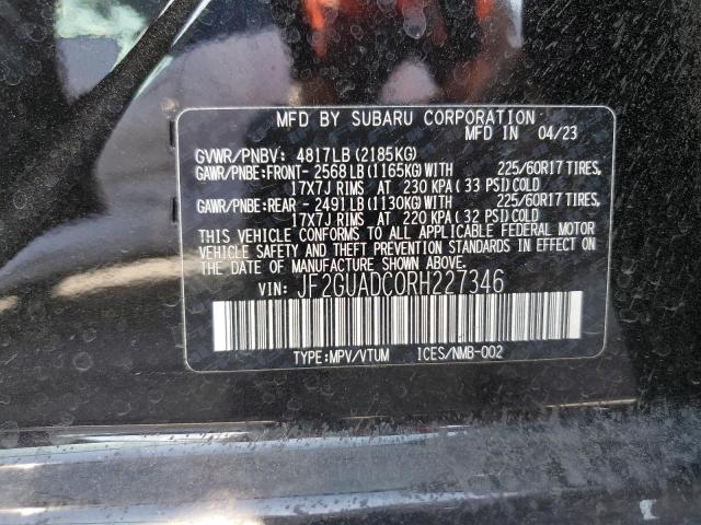 JF2GUADC0RH227346 Subaru Crosstrek Premium