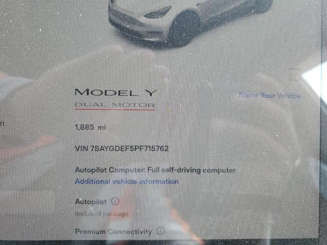 7SAYGDEF5PF715762 Tesla Model Y