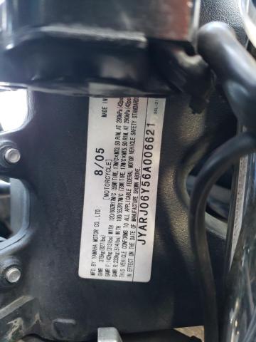 2006 YAMAHA YZFR6 L JYARJ06Y56A006621