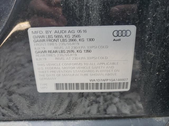 WA1D7AFP1GA146607 | 2016 AUDI Q5 PREMIUM