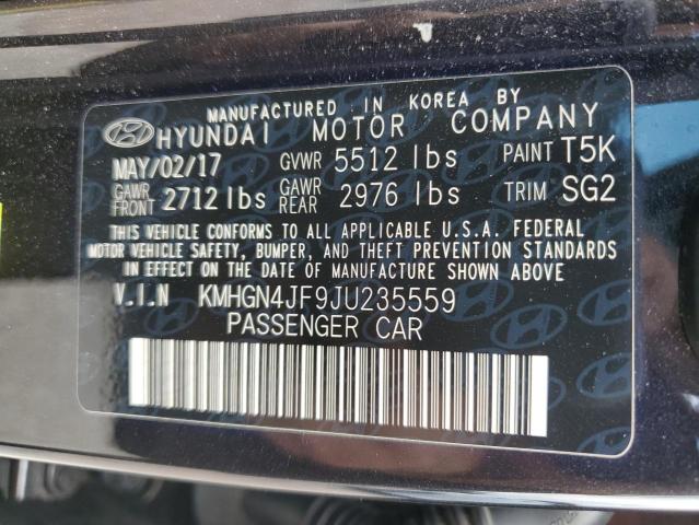2018 GENESIS G80 ULTIMA - KMHGN4JF9JU235559