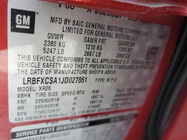 2018 BUICK ENVISION LRBFXCSA1JD027861