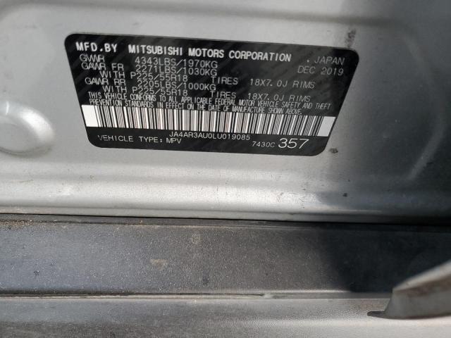JA4AR3AU0LU019085 Mitsubishi Outlander Sport Es