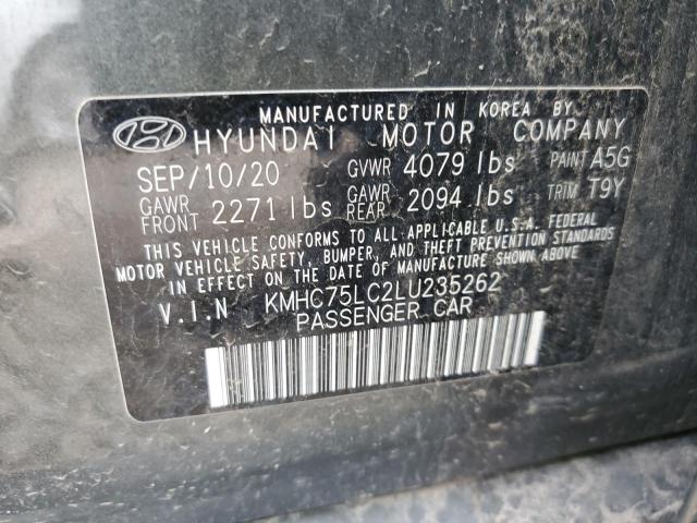 KMHC75LC2LU235262 Hyundai IONIQ SE