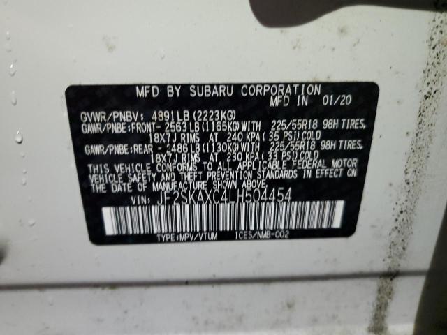 JF2SKAXC4LH504454 Subaru Forester Touring