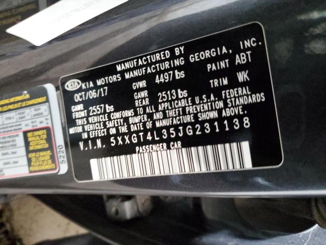 5XXGT4L35JG231138 KIA Optima Lx