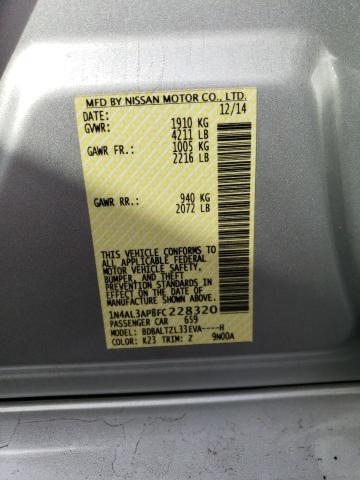 1N4AL3AP8FC228320 Nissan ALTIMA 2.5