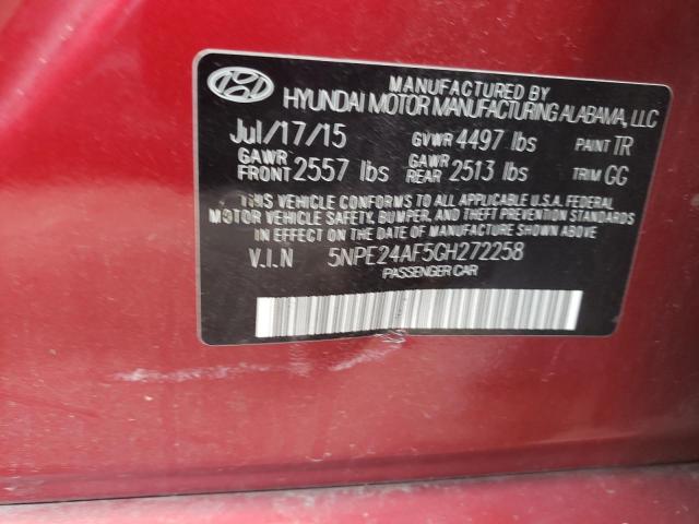 5NPE24AF5GH272258 | 2016 HYUNDAI SONATA SE