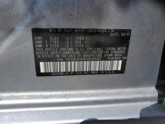 4S3GKAU63H3609543 Subaru Impreza Limited