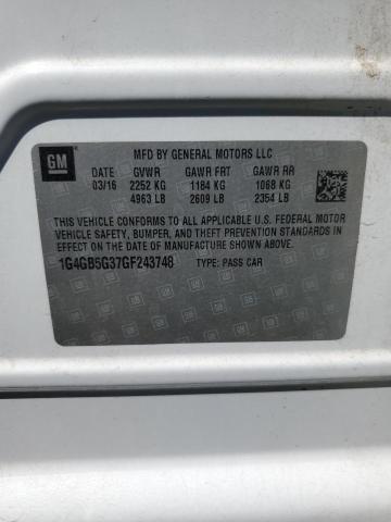 1G4GB5G37GF243748 Buick Lacrosse