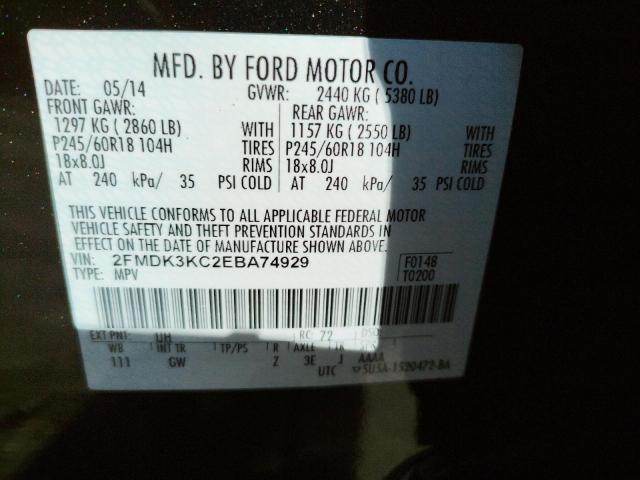 2FMDK3KC2EBA74929 Ford Edge Limited