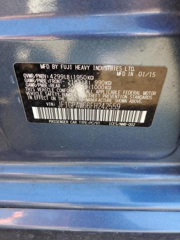 JF1GPAW66FH242559 Subaru Impreza Sport Limited