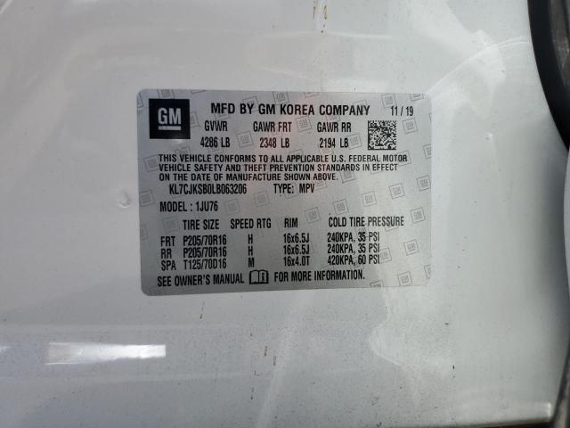 KL7CJKSB0LB063206 Chevrolet TRAX LS