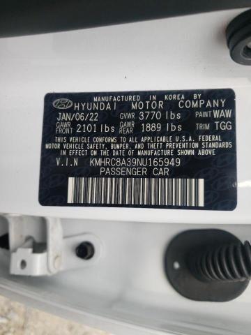 2022 HYUNDAI VENUE KMHRC8A39NU165949