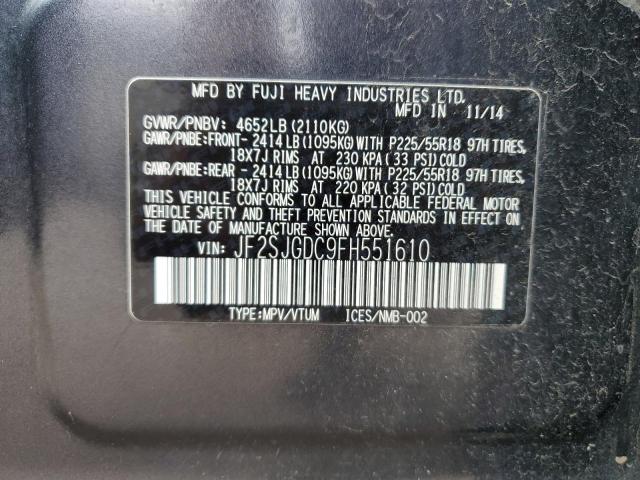 JF2SJGDC9FH551610 Subaru Forester 2.0xt Premium