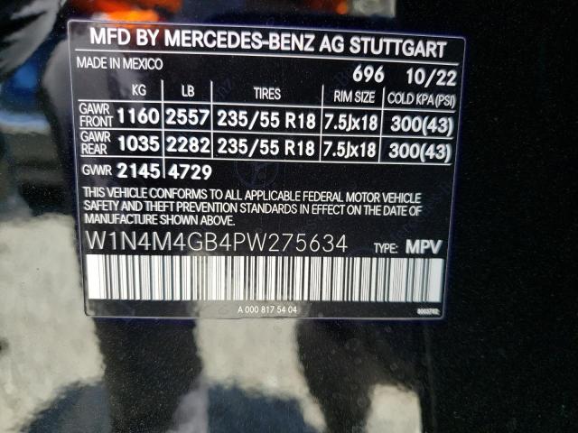 W1N4M4GB4PW275634 Mercedes-Benz GLB 250