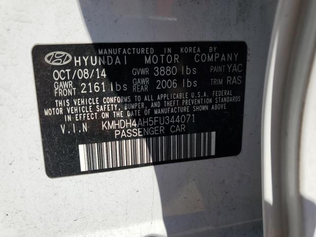 KMHDH4AH5FU344071 Hyundai ELANTRA SE