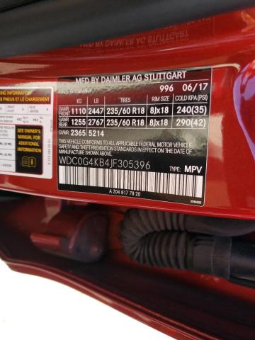 WDC0G4KB4JF305396 Mercedes-Benz Glc 300 4matic
