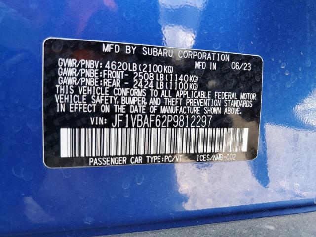 JF1VBAF62P9812297 Subaru Wrx Premium