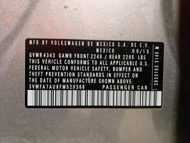 2015 VOLKSWAGEN GOLF SPORT - 3VWFA7AU8FM520368