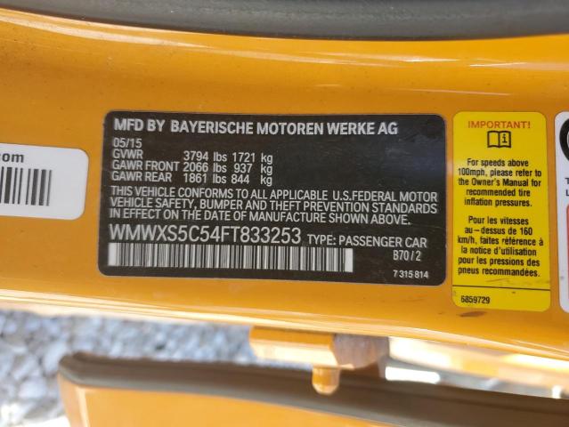 WMWXS5C54FT833253 Mini Cooper