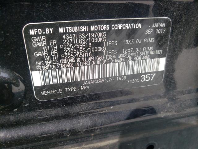JA4AR3AW2JZ011636 Mitsubishi Outlander Sport Es