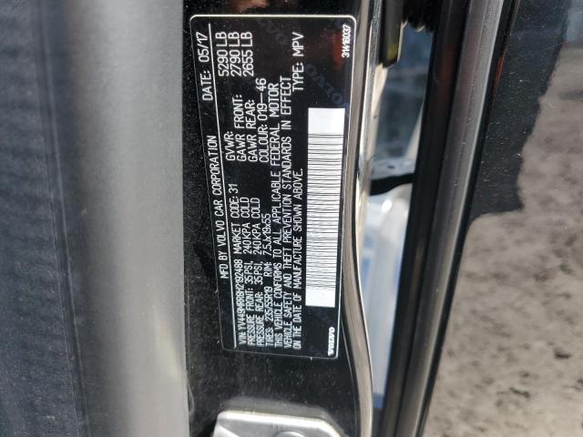 2017 VOLVO XC60 T6 DY YV449MRR8H2192488