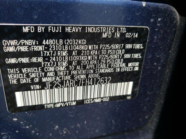 JF2SJARC7FH412632 Subaru Forester 2.5i Limited