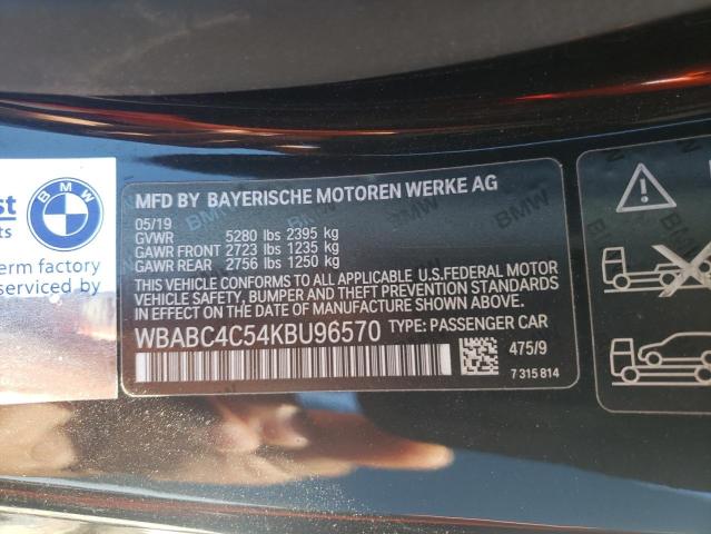 VIN WBABC4C54KBU96570 2019 BMW 8 Series, M850XI no.13