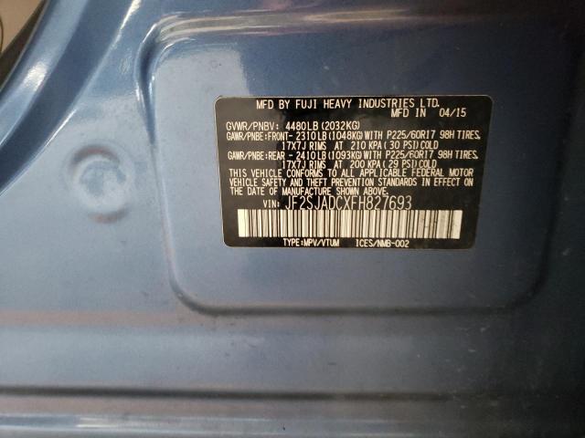 JF2SJADCXFH827693 | 2015 SUBARU FORESTER 2