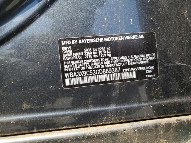 2016 BMW 335 XIGT WBA3X9C53GD869387
