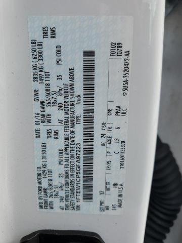 2016 FORD F150 SUPER - 1FTEW1CP5GFA97223