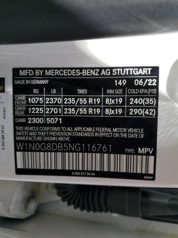 W1N0G8DB5NG116761 Mercedes-Benz GLC 300