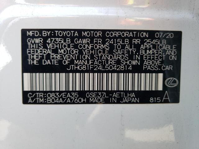 2020 LEXUS IS 300 F-S JTHG81F24L5042814