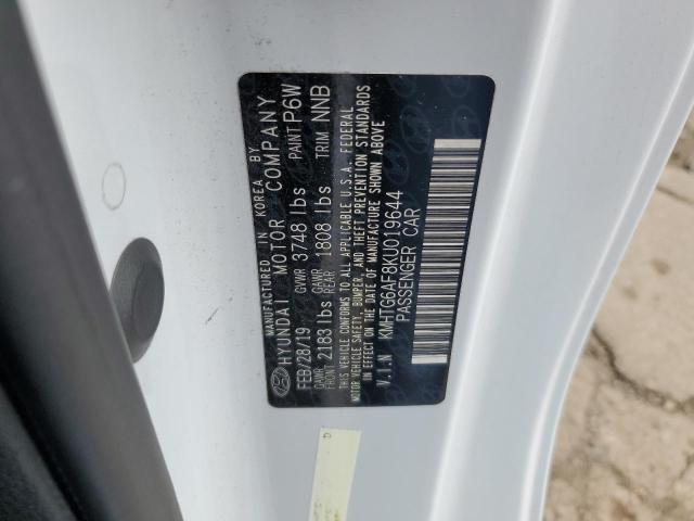 2019 HYUNDAI VELOSTER B - KMHTG6AF8KU019644