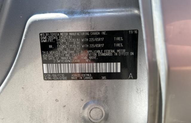 2T3WFREV6HW335448 Toyota Rav4 Xle
