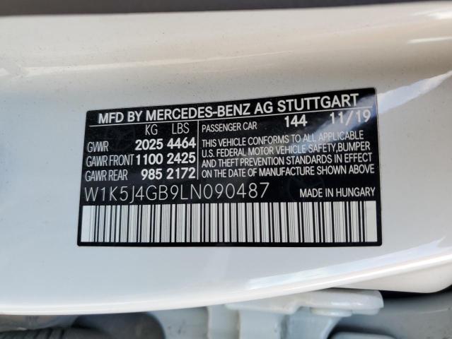 W1K5J4GB9LN090487 Mercedes-Benz CLA 250